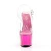 Pleaser - SKY308 Sandale à bride à la cheville, Pole dance chaussures - Chaussures de pole dance - Rose/Transparent Product image